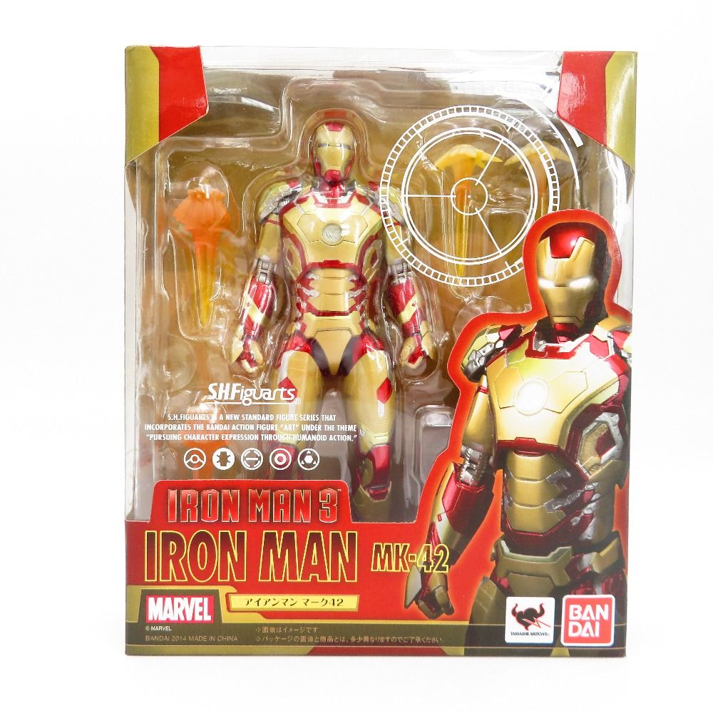 S H Figuarts アイアンマン マーク42 アイアンマン BANDAI バンダイ フィギュア 中古 - メルカリ