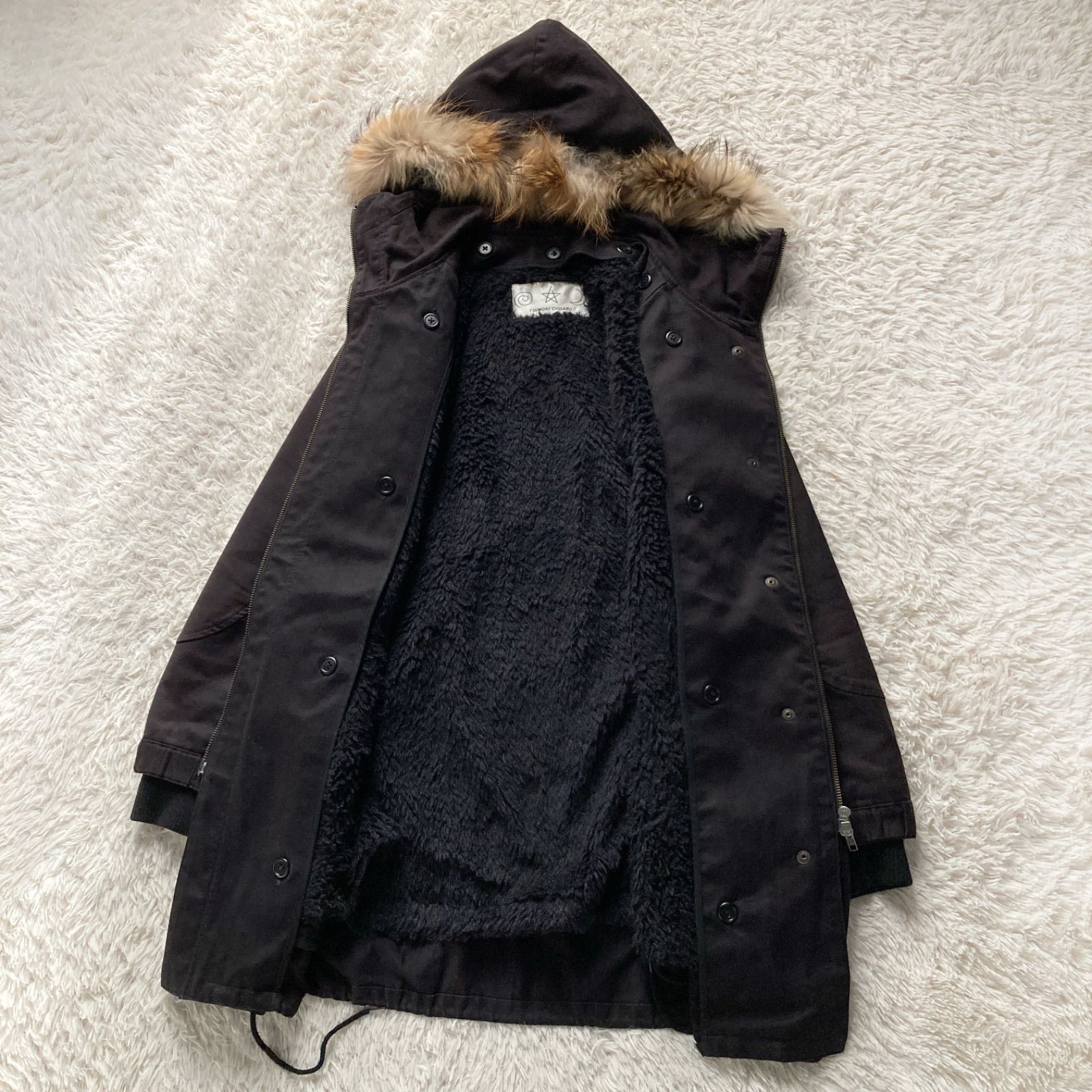 良品 ツモリチサト TSUMORI CHISATO モッズコート 裏ボア ボアライナー 