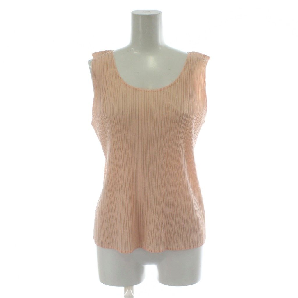 プリーツプリーズ PLEATS PLEASE タンクトップ 3 ピンク ノースリーブ