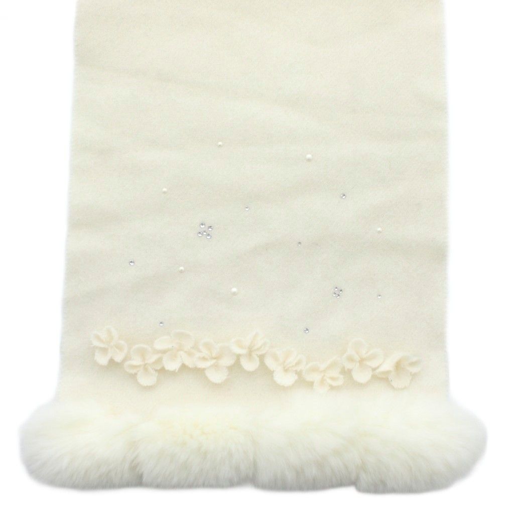 アンテプリマ ANTEPRIMA ストール マフラー ファー 花 フラワー ライン