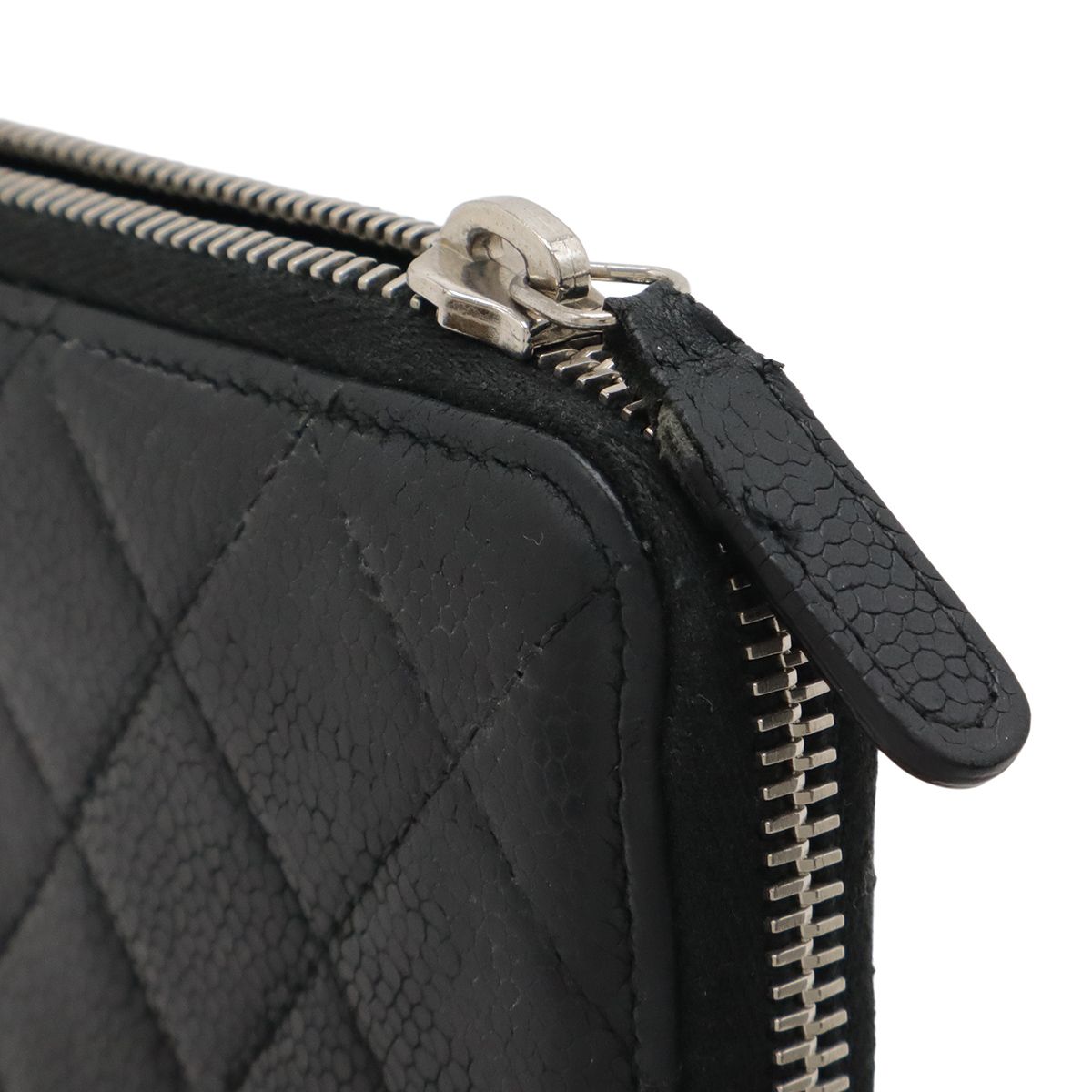 CHANEL シャネル マトラッセ ココマーク ラウンドファスナー 長財布 