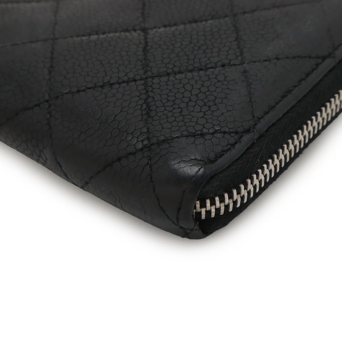 CHANEL シャネル マトラッセ ココマーク ラウンドファスナー 長財布 