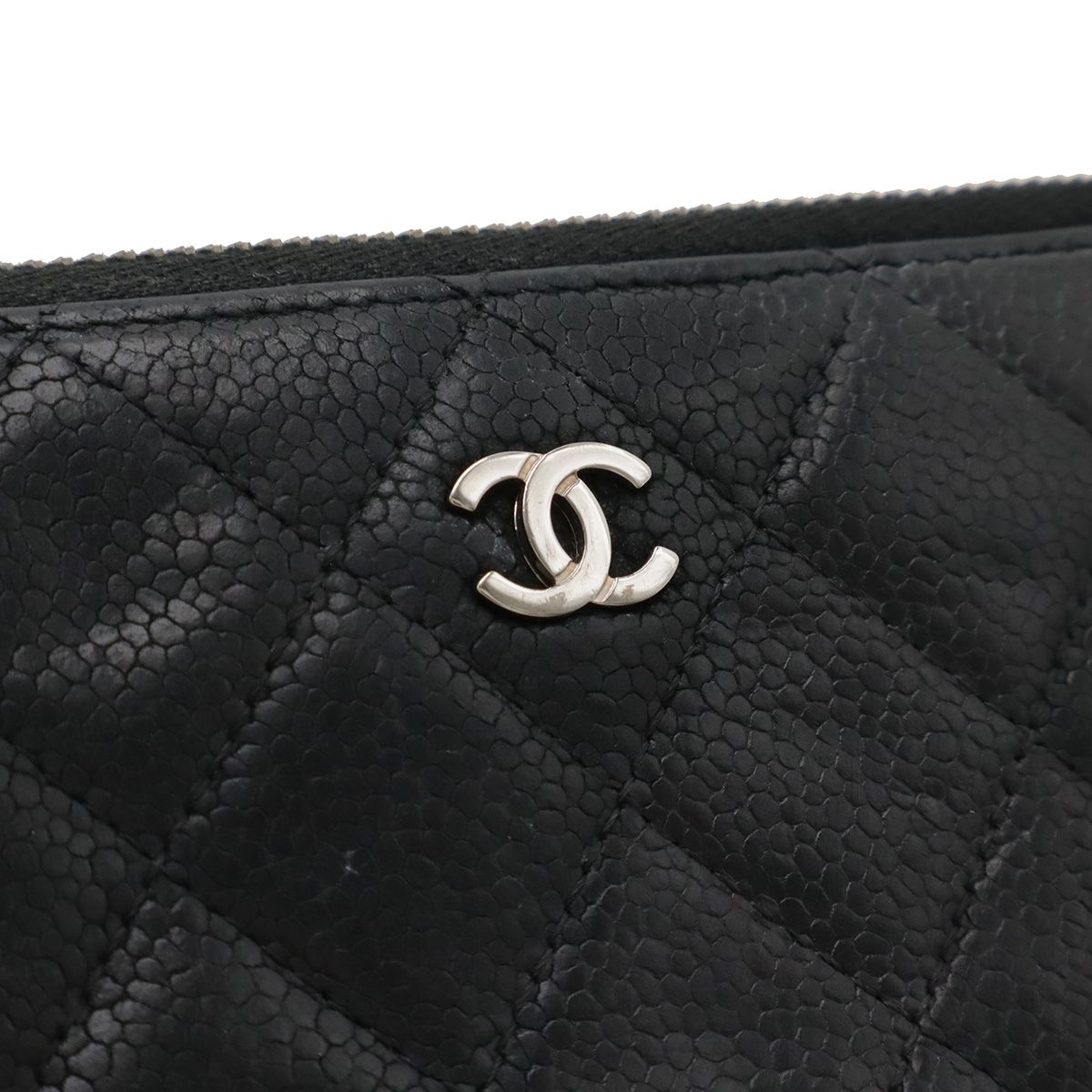 CHANEL シャネル マトラッセ ココマーク ラウンドファスナー 長財布 