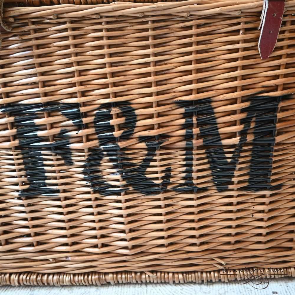 L3710-99-2 英国アンティーク フォートナム＆メイソン かご バスケット