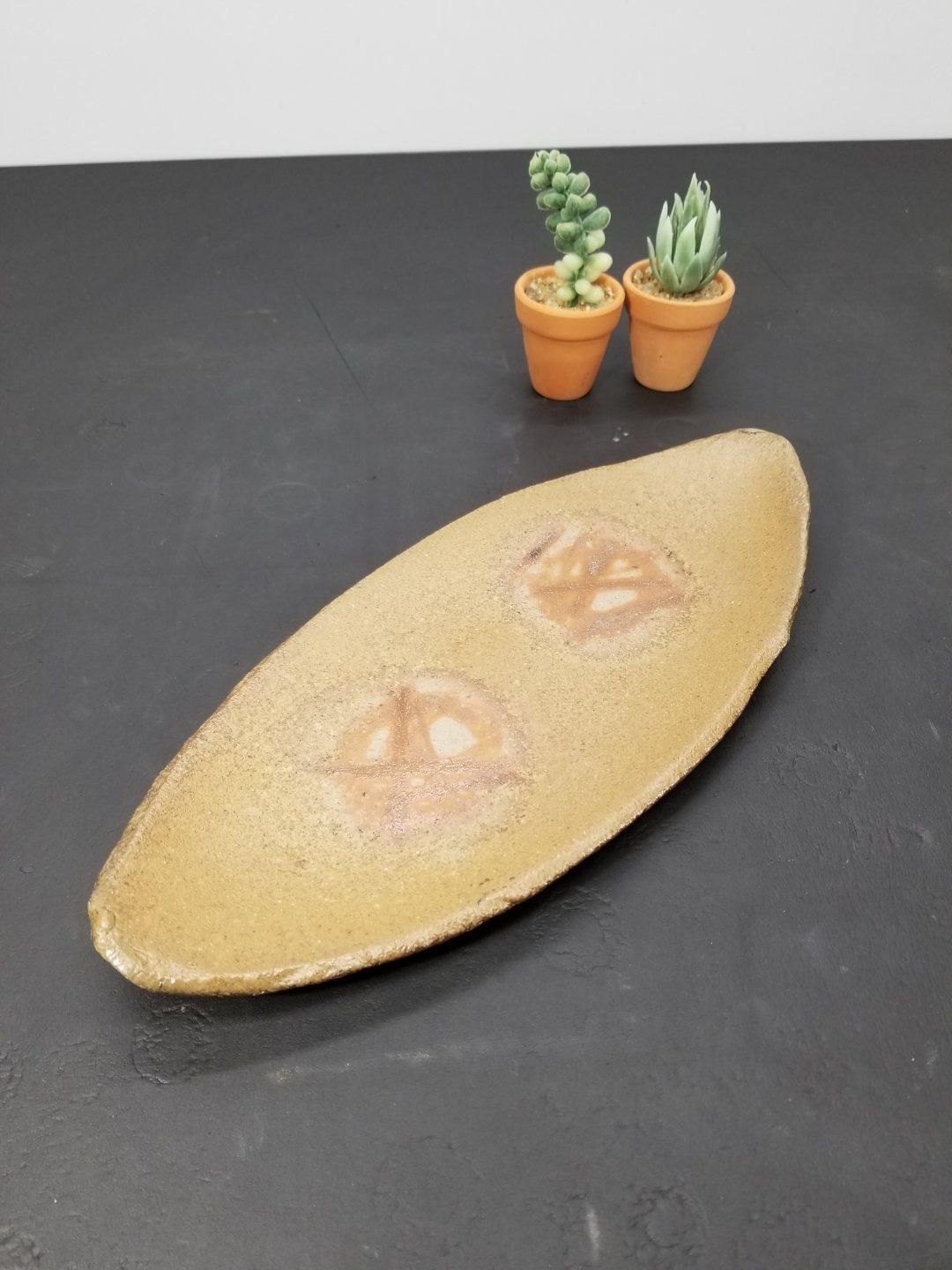 未使用】作家 大平一誠 備前焼 皿 1枚 焼き物 陶芸 A4965A06 - メルカリ