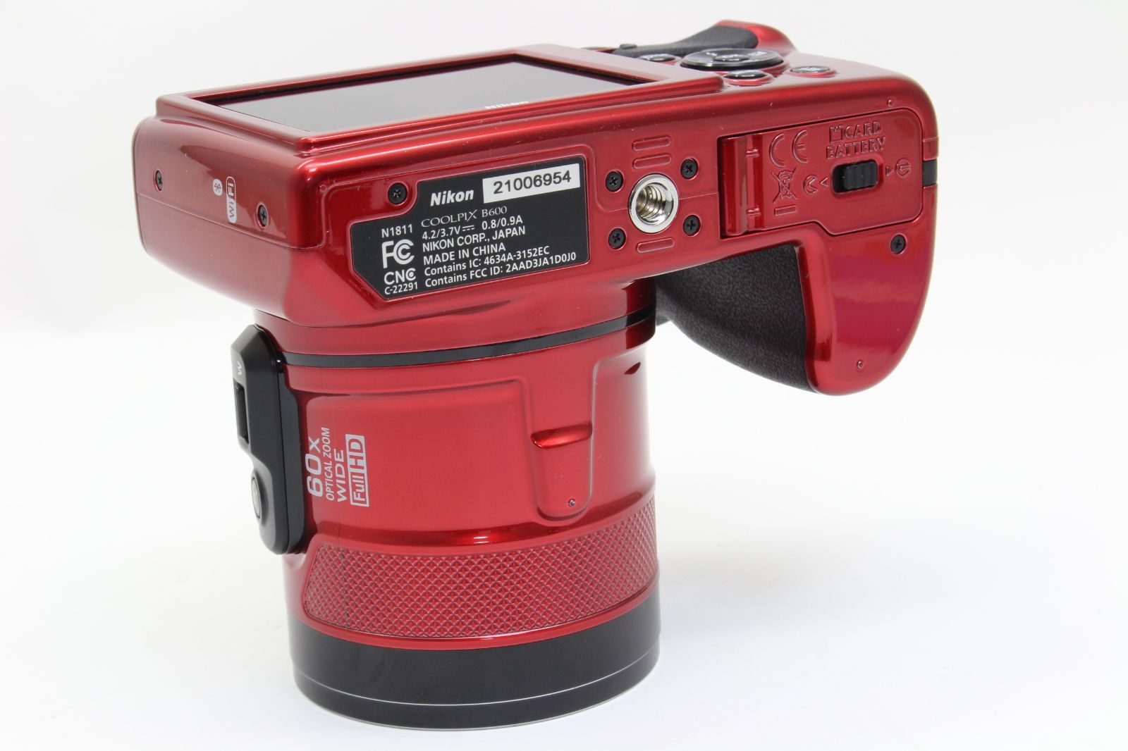 A+ (美品) Nikon ニコン COOLPIX B600 レッド 初期不良返品無料 1-26