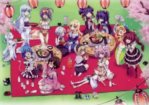 中古】クリアファイル 集合 8周年記念イラスト A4クリアファイル