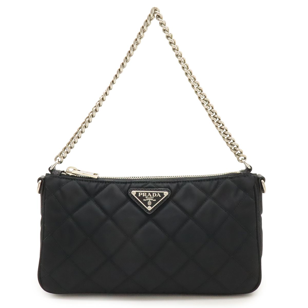 PRADA PRADA プラダ TESSUTO NERO ナイロン ブラック 長財布 ラウンド 