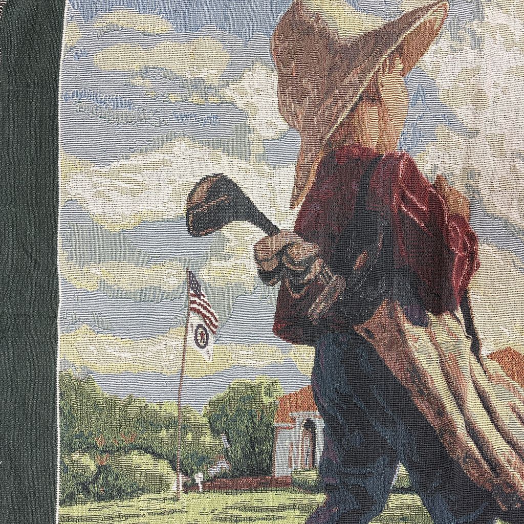 vintageラグ ブランケット マルチカバー タペストリー スポーツ ゴルフ