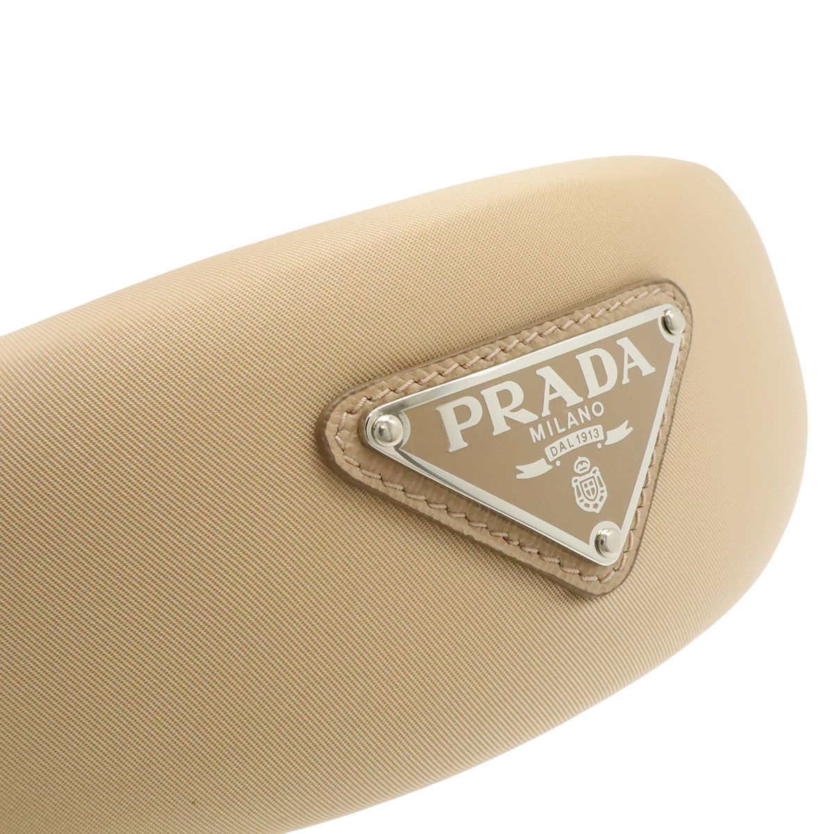 PRADA プラダ トライアングルロゴ カチューシャ ヘアバンド ヘア 