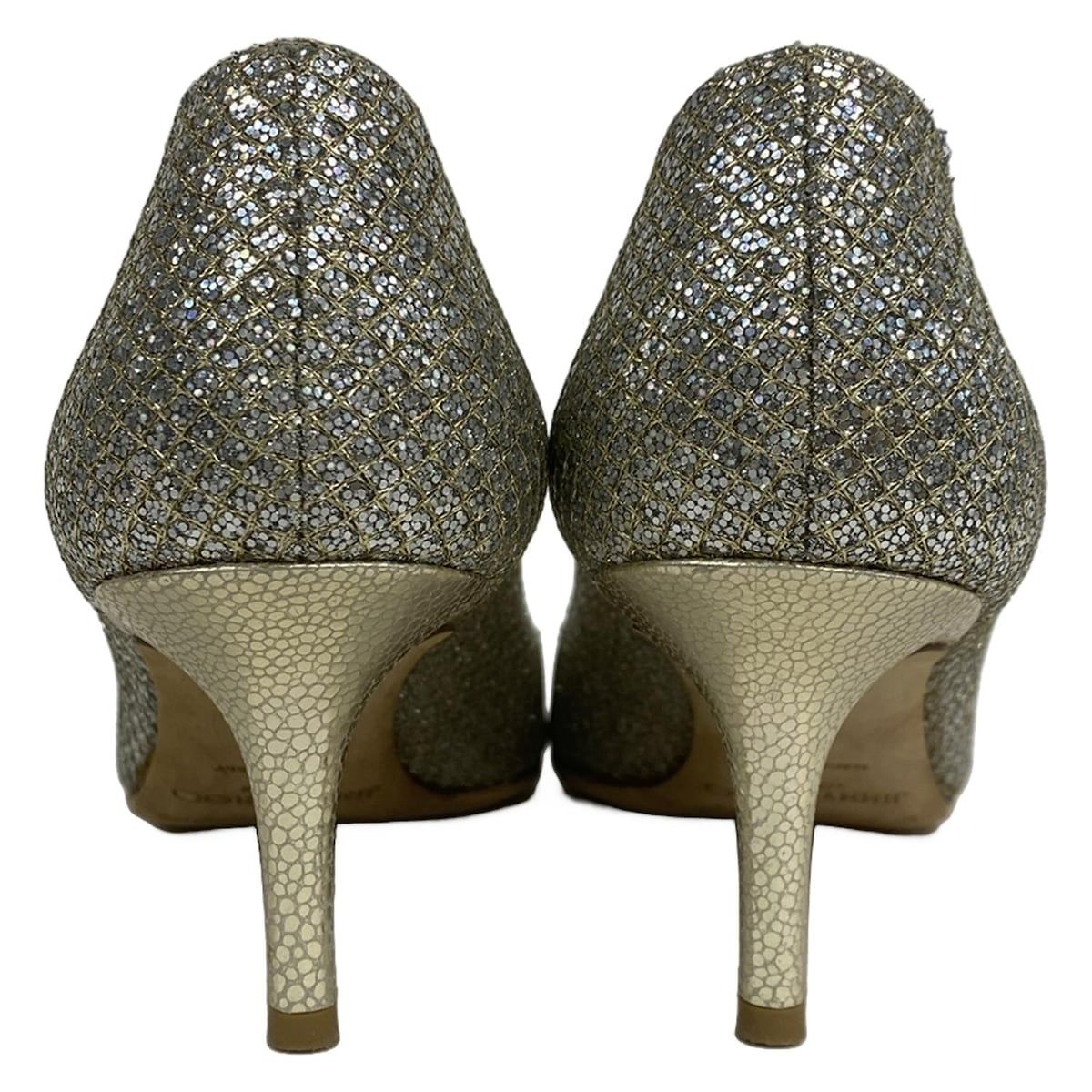 JIMMY CHOO パンプス 36 Jimmy Choo Shimmer Black Leather D'orsay Pump Size 36/6 $595 | eBay