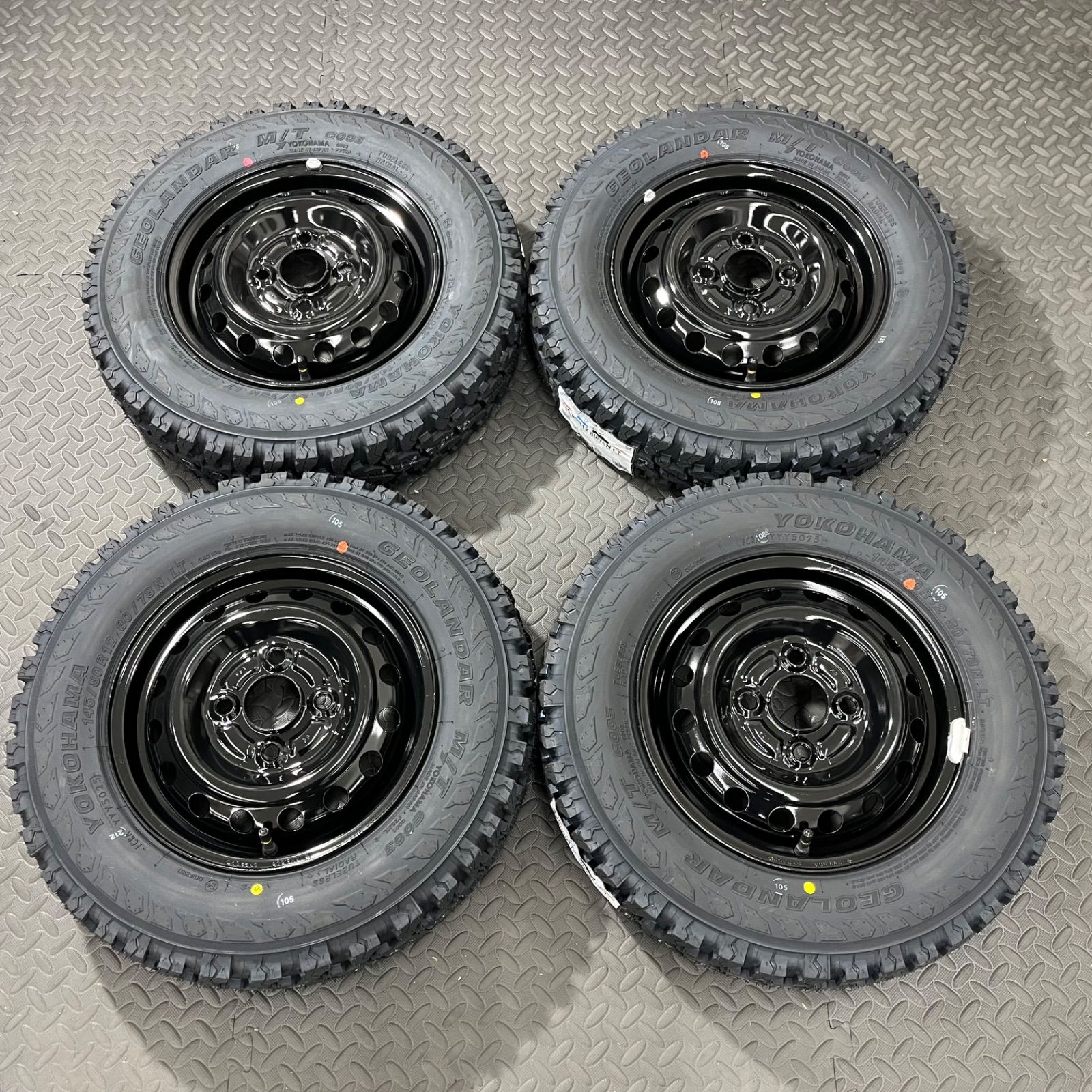 25年製 新品タイヤ 145/80R12 80/78N LT ヨコハマ ジオランダーM/T