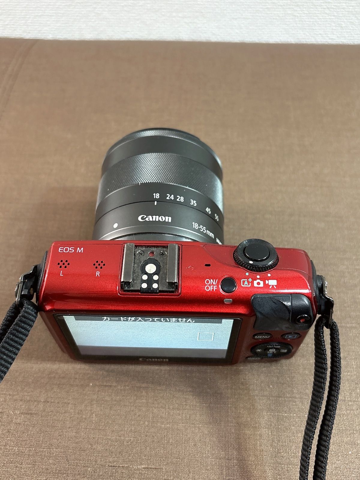 Canon EOS M ダブルレンズキット ミラーレス一眼 レッド 付属品多数