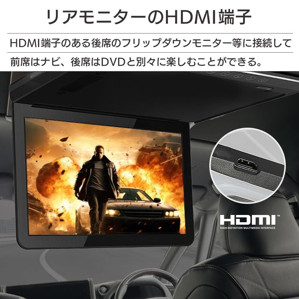 【未使用品】DreamMaker DVDプレーヤー BLACK DreamMaker 車載用 DVDプレーヤー DVD CD 再生専用 HDMI 出力 USB給電