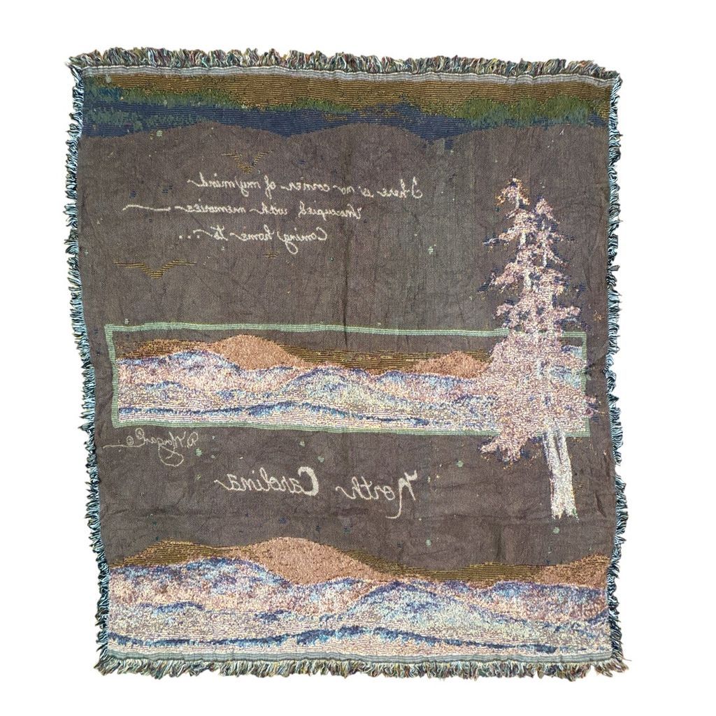 vintageラグ ブランケット マルチカバー タペストリー USA製 MADE IN