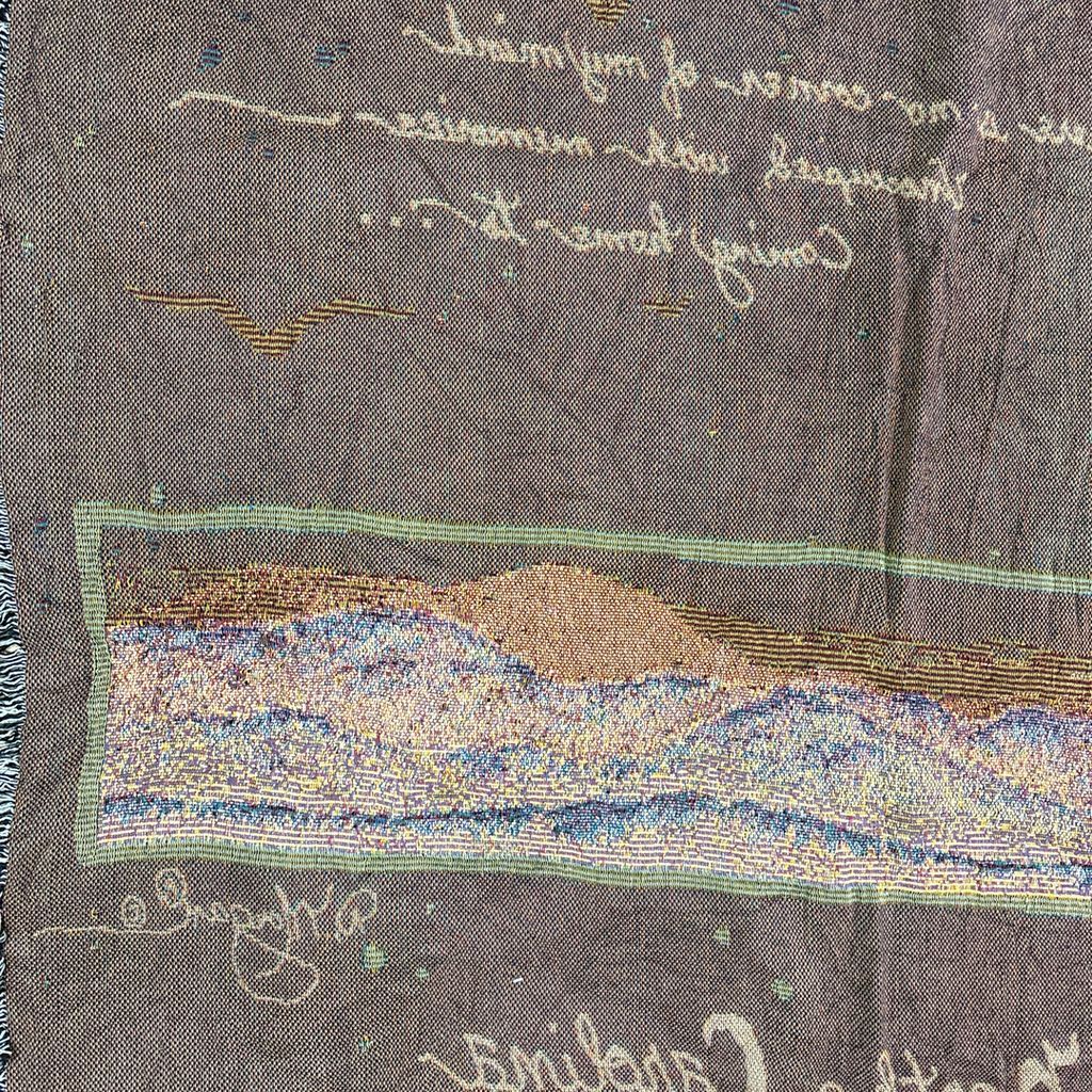 vintageラグ ブランケット マルチカバー タペストリー USA製 MADE IN