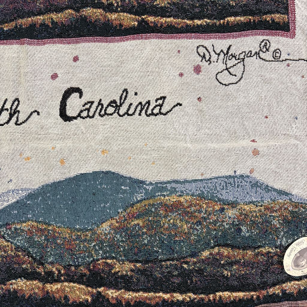 vintageラグ ブランケット マルチカバー タペストリー USA製 MADE IN