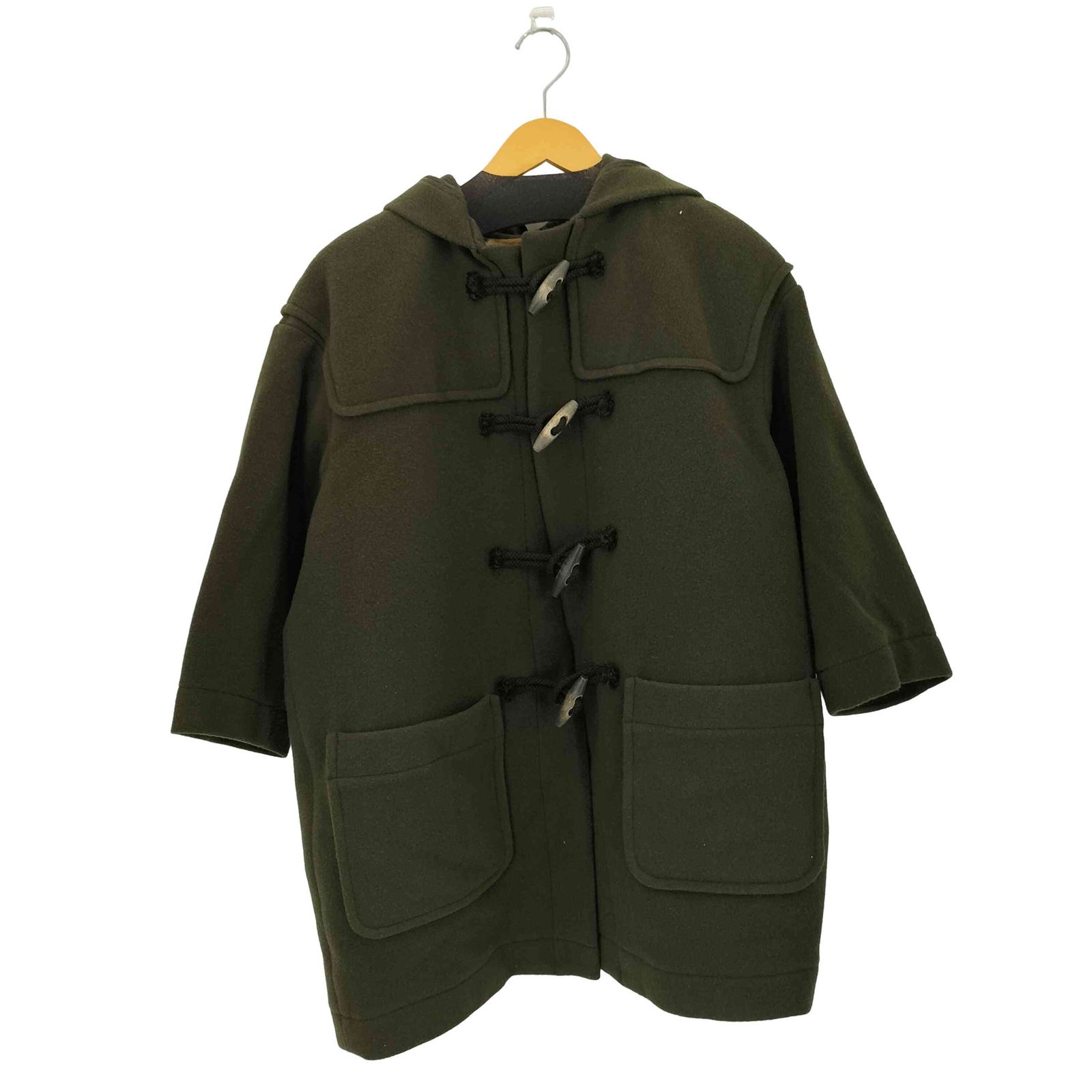 美品　メゾンドリーファー メルトンコクーンダッフルコート ライナー　カーキ メゾンドリーファー Maison de Reefur ライナー付き メルトン コクーン