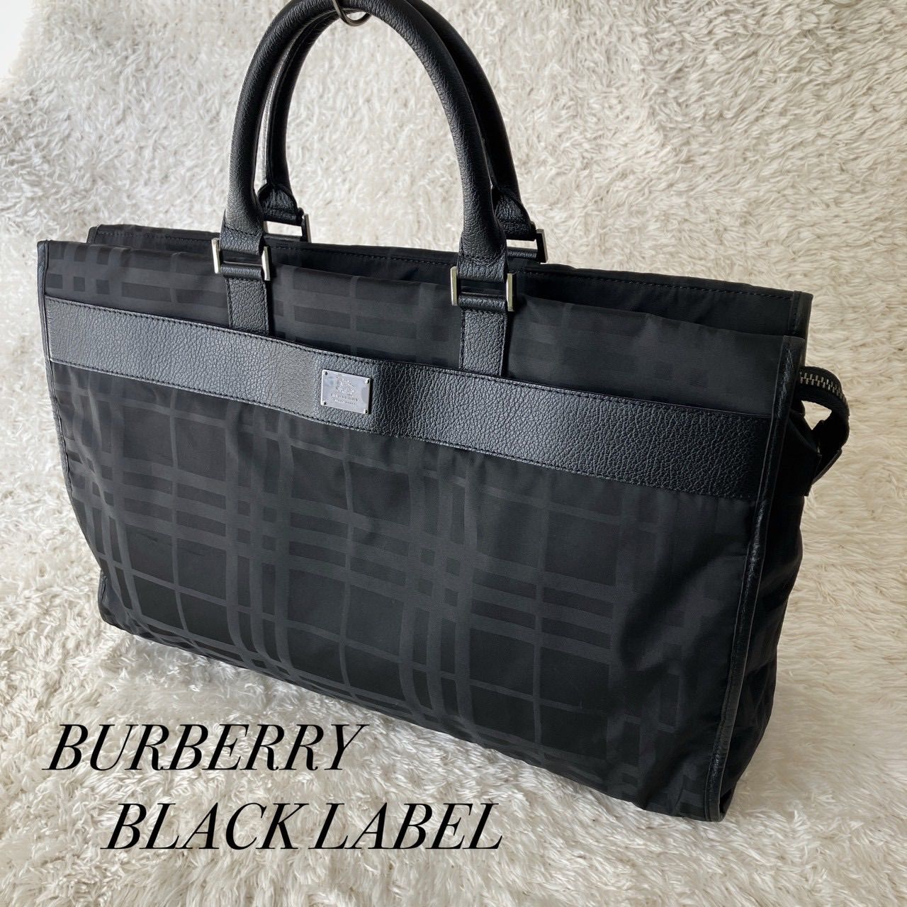 BURBERRY バーバリー ビジネスバッグ ノバチェック 2way レザー