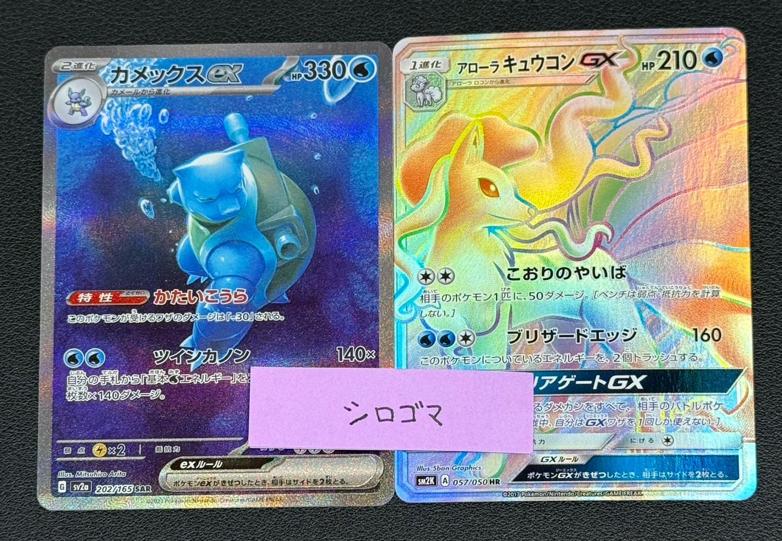 カメックスex アローラキュウコン