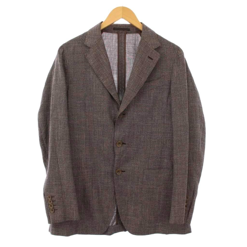 カルーゾ CARUSO butterfly Loropiana生地 テーラードジャケット