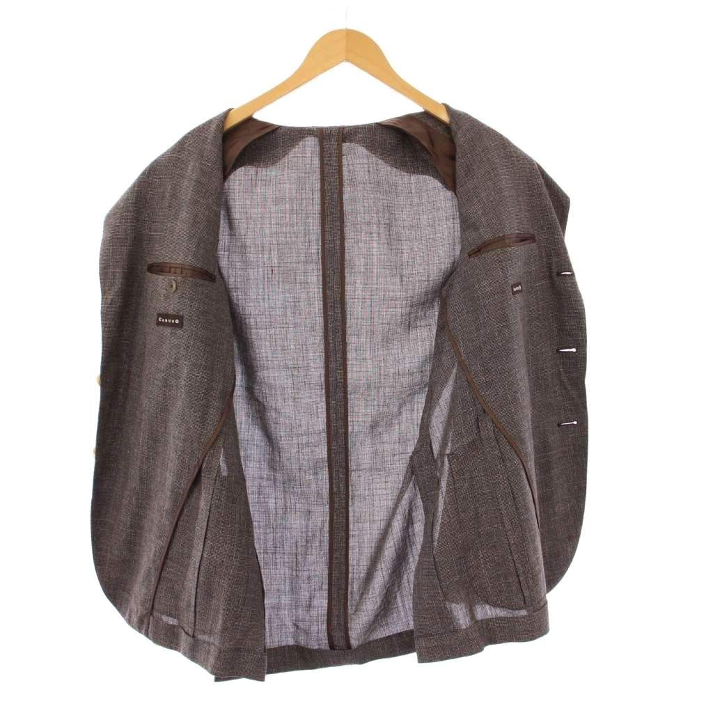 カルーゾ CARUSO butterfly Loropiana生地 テーラードジャケット