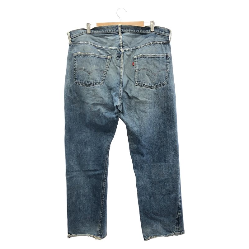 【中古】リペアあり LEVI'S 501 デニムパンツ ビッグE 均等V 裏ボタン16刻印 サイズ表記なし リーバイス[91]