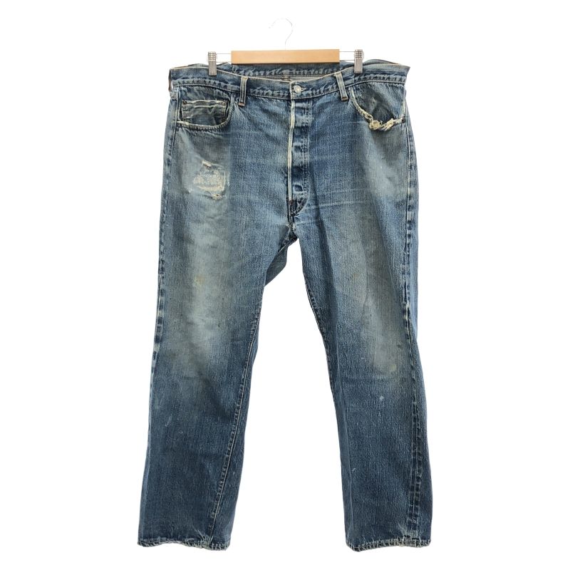 中古】リペアあり LEVI'S 501 デニムパンツ ビッグE 均等V 裏ボタン16