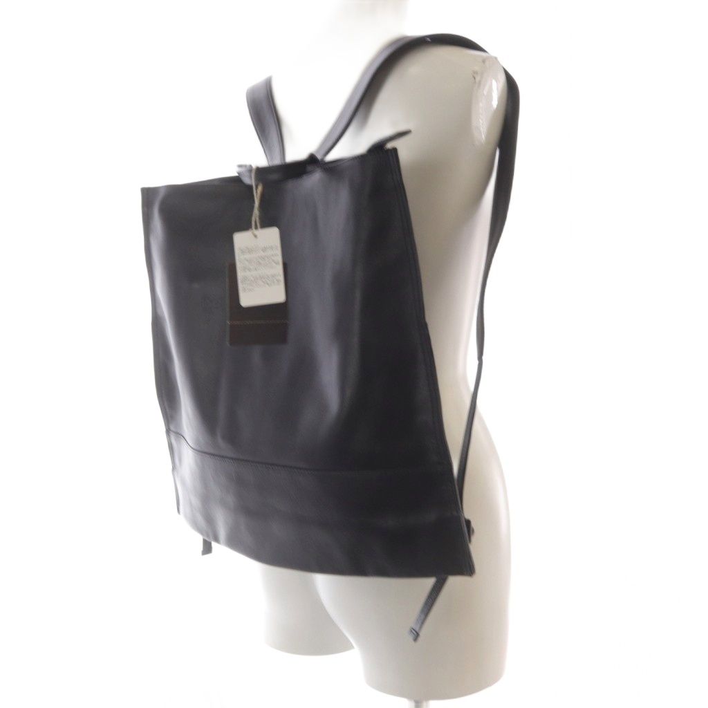 イアパピヨネ ear PAPILLONNER レザー リュックサック 黒 - メルカリ