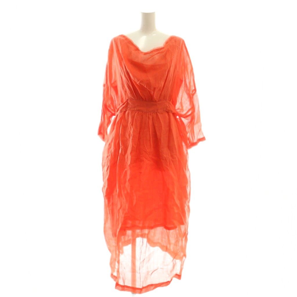 ノグチアヤ ayanoguchiaya DRESS.74 COCOON DRESS リネンワンピース  