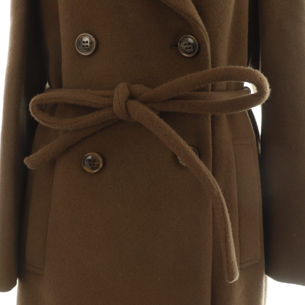 フレイアイディー FRAY I.D 変形カラーロングコート ベルト付 1 モカ