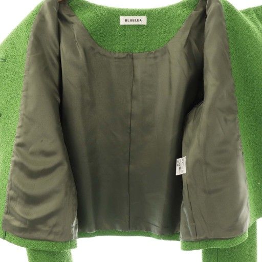 ブルレア BLUELEA 23SS Double Button Tweed Jacket ノーカラー