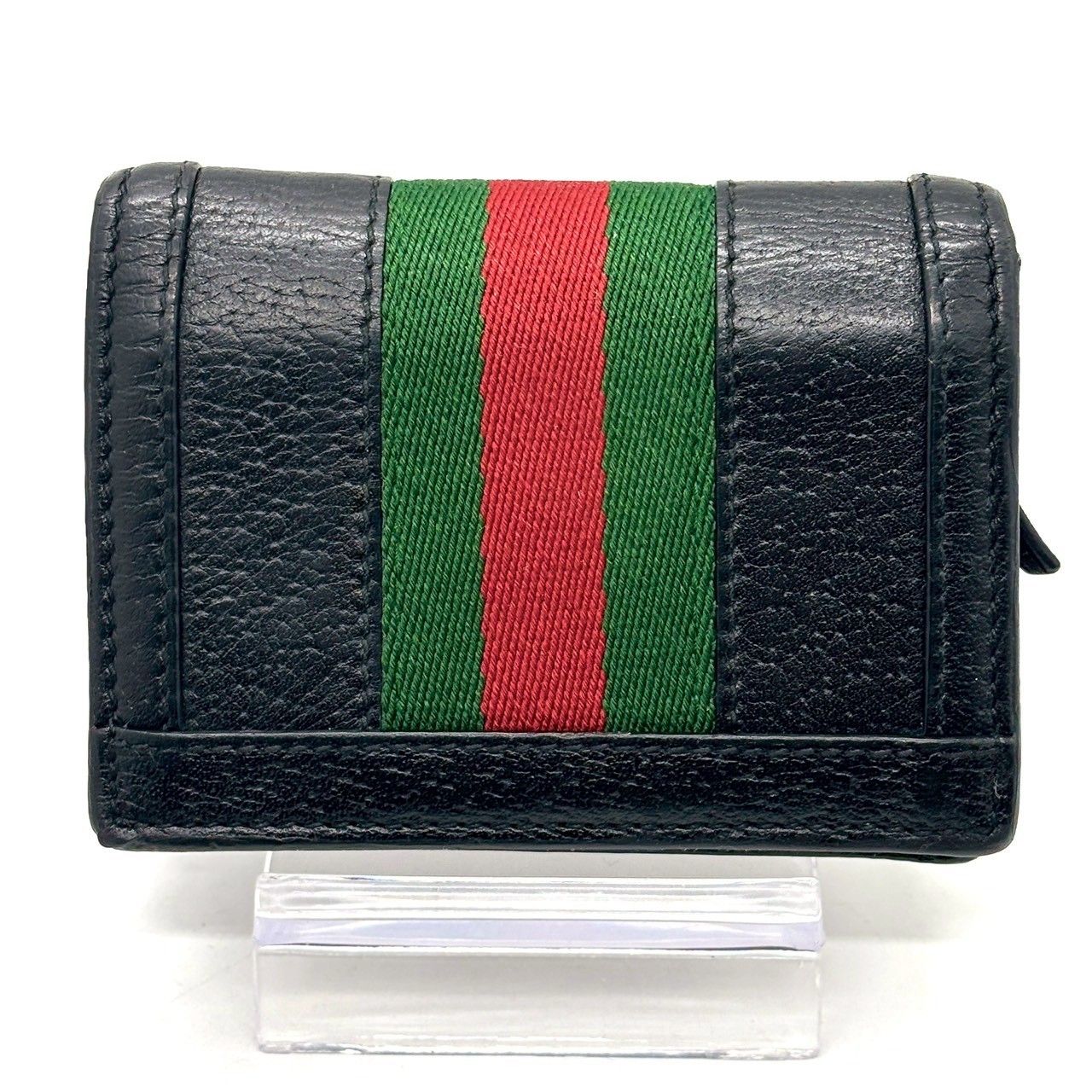 迷わず持てる一本】 GUCCI 二つ折り財布 オフィディア シェリーライン