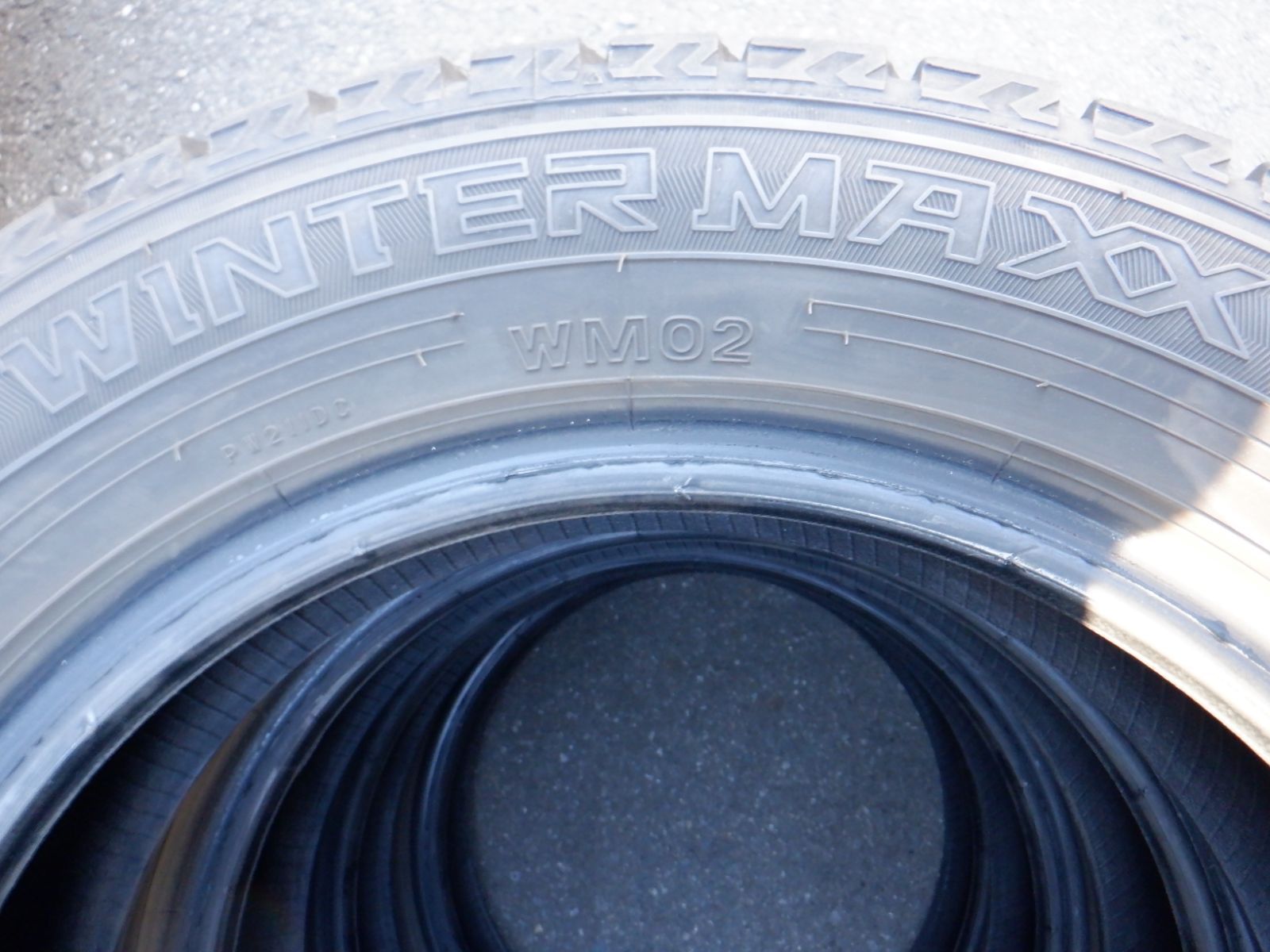 中古バリ山 155/65R13 ダンロップ ウィンターマックスWM02 2023年製 4