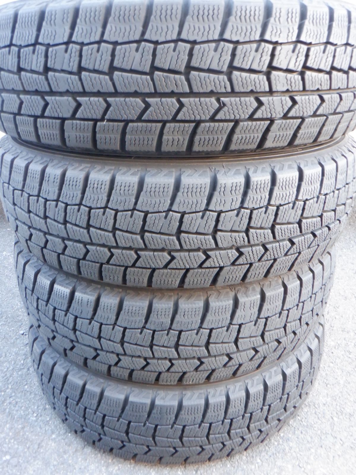 中古バリ山 155/65R13 ダンロップ ウィンターマックスWM02 2023年製 4