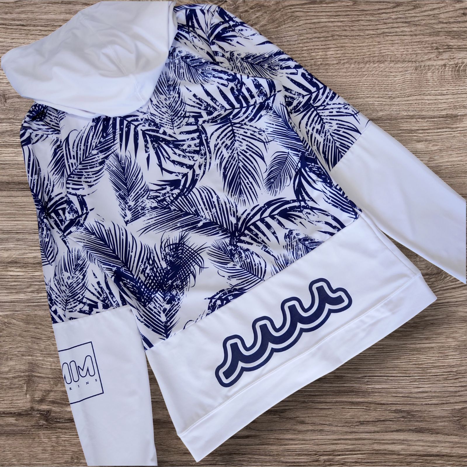 極美品 muta MARINE GOLF ラッシュパーカー 水陸両用 ボタニカル