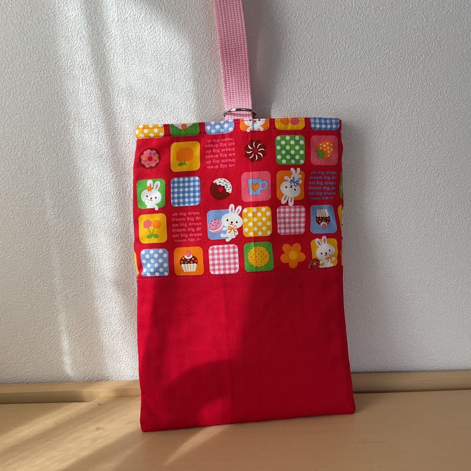 入園入学準備2点セット りんりんのハンドメイド レッスンバッグ 上履き