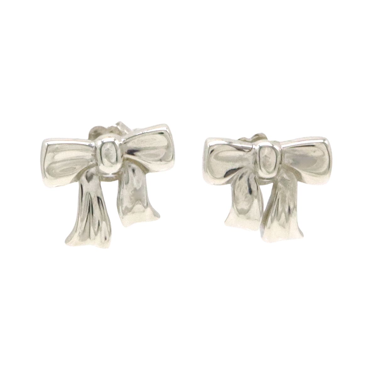 TIFFANY&Co. ティファニー ボウ ピアス リボンモチーフ SV925 Ag925 