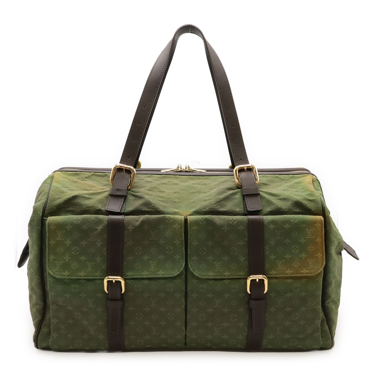 LOUIS VUITTON ルイ ヴィトン モノグラムミニ ルイーズ ボストンバッグ 