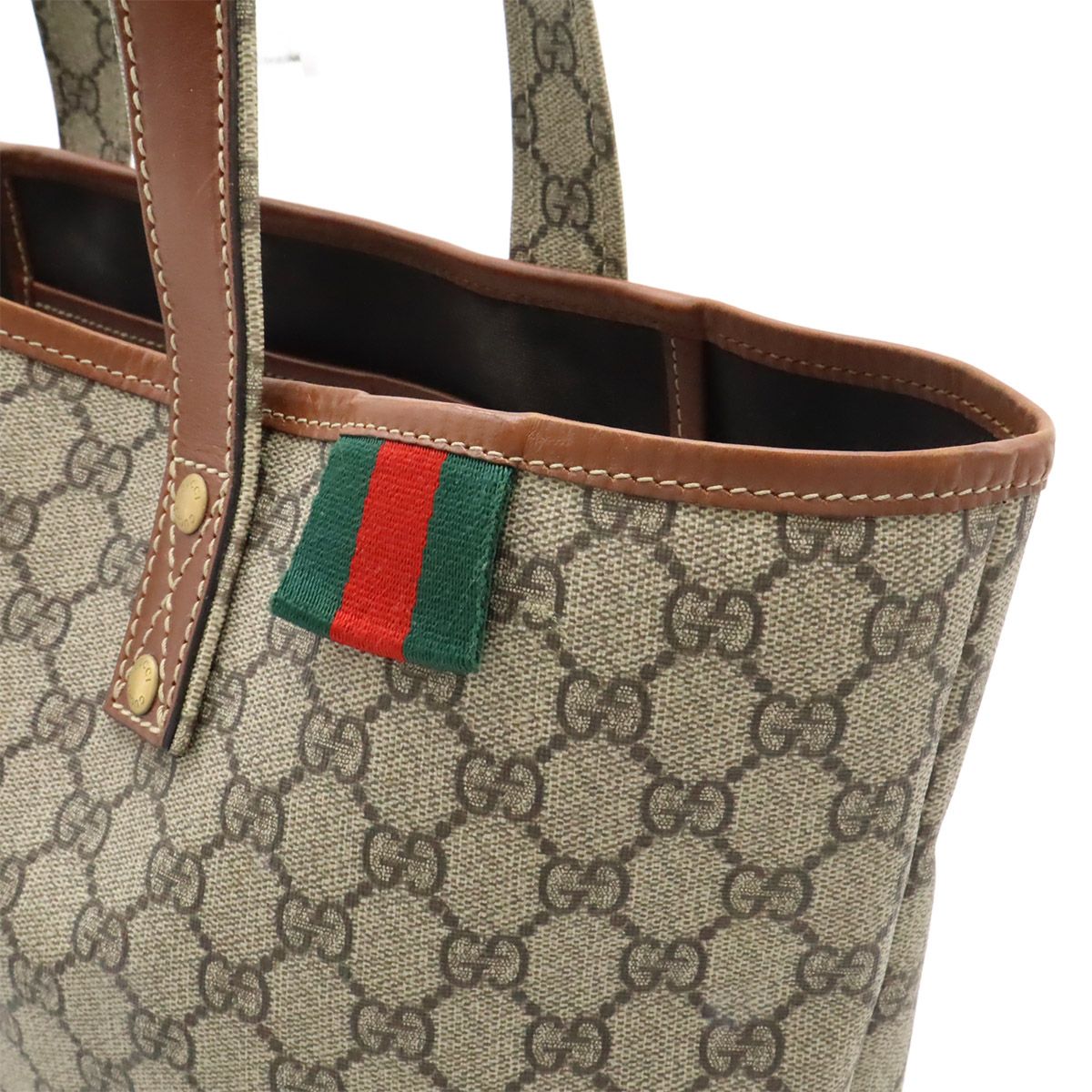 GUCCI グッチ GGスプリーム シェリーライン トートバッグ ショルダー 