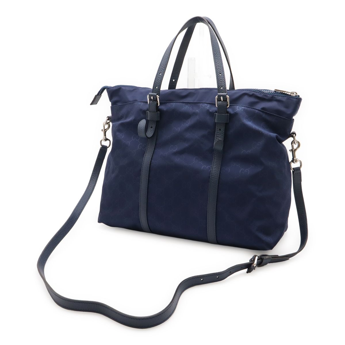 GUCCI グッチ GGナイロン トートバッグ 2WAY ショルダーバッグ 斜め
