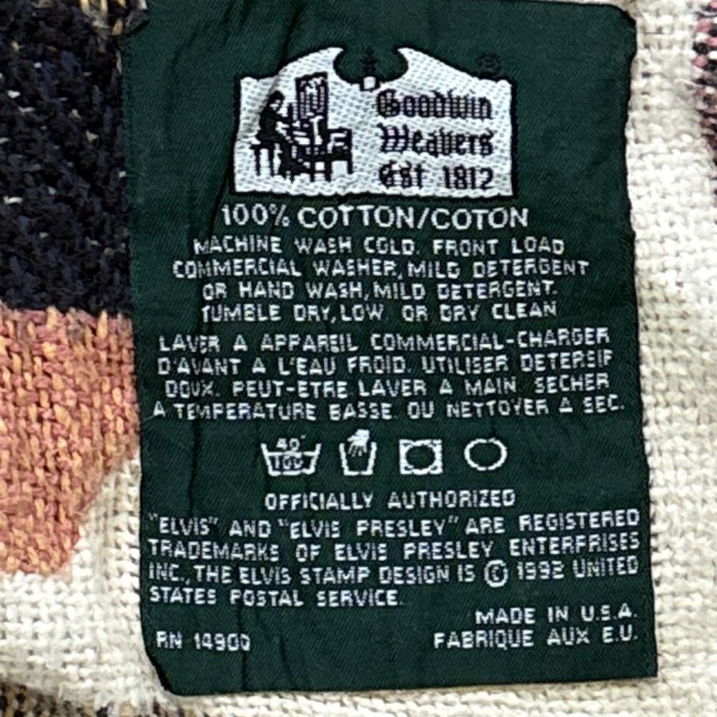 vintageラグ ブランケット マルチカバー タペストリー 90s 90年代 1992