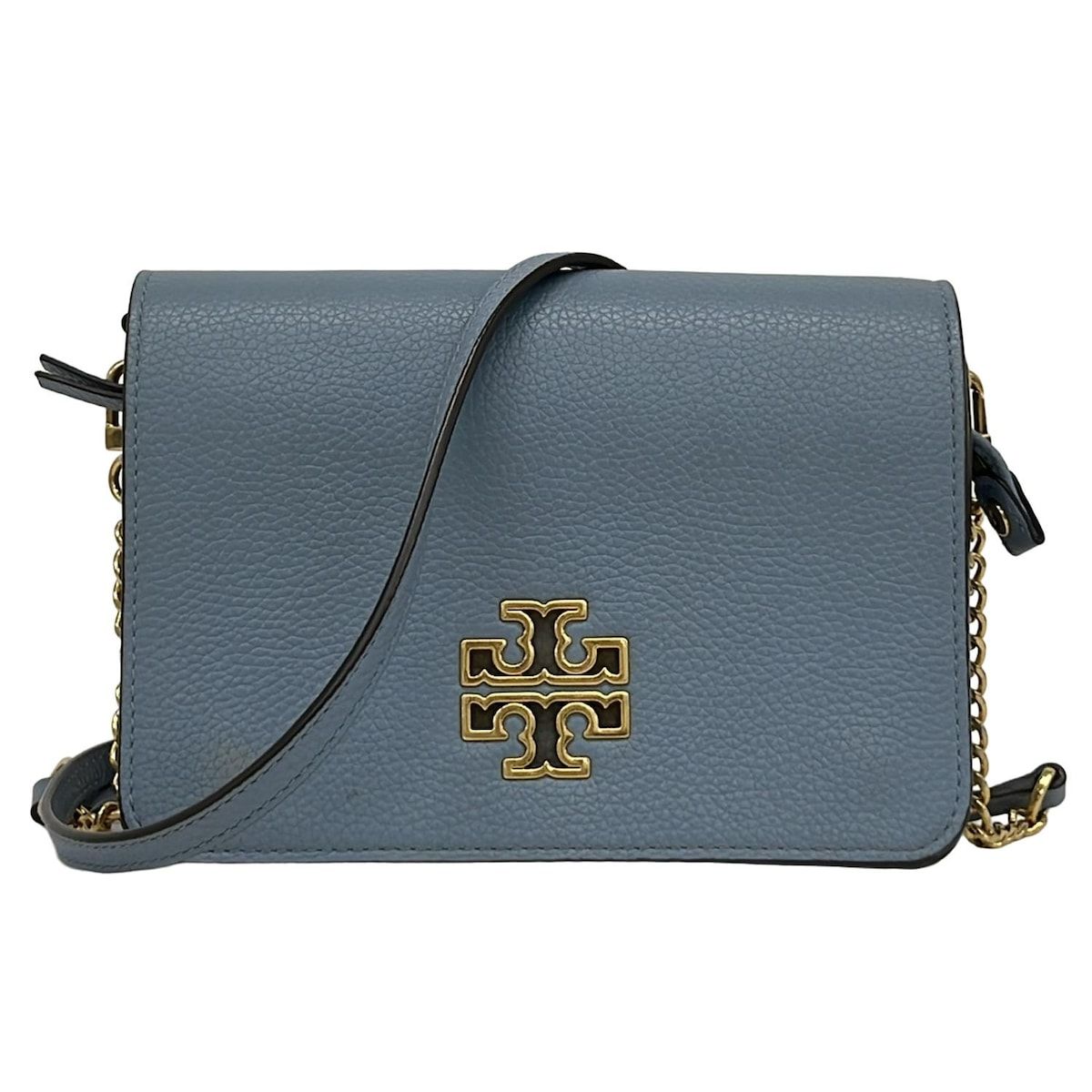 TORY BURCH(トリーバーチ) ショルダーバッグ - ライトブルー チェーン 
