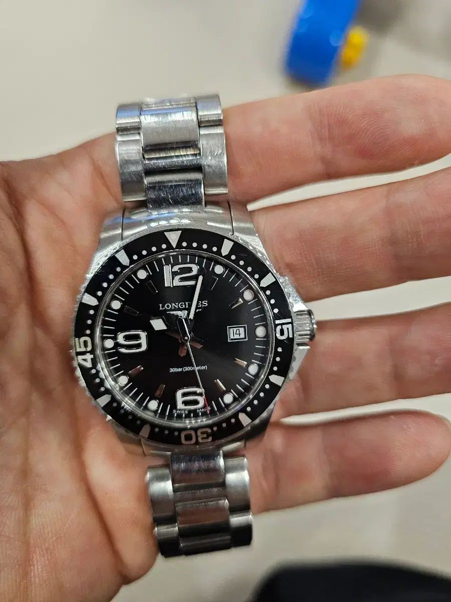  ロンジン ハイドロコンクエスト 39ミリ クォーツ ブラウン系 自動巻き時計 腕時計(アナログ)