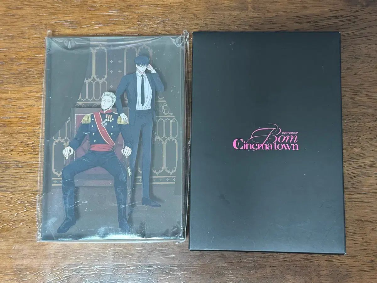 BOMTOON 水辺の夜 春シネマタウン アクリルブロック クリスタルシネマボード