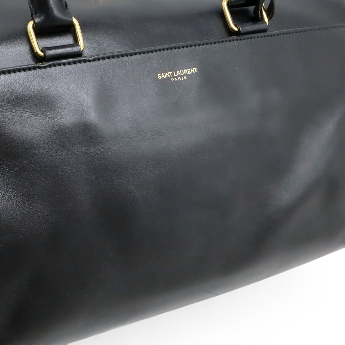 【美品✨】サンローランパリ クラシック ダッフル6 2way ハンドバッグ 黒 SAINT LAURENT PARIS】サンローランパリ『クラシック ダッフル 6バッグ