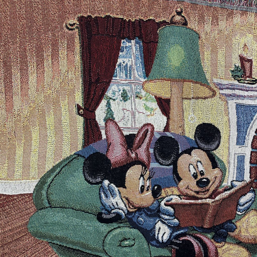 ディズニー ラグ タペストリー ブランケット vintageラグ ブランケット マルチカバー タペストリー 00s 00年代 USA