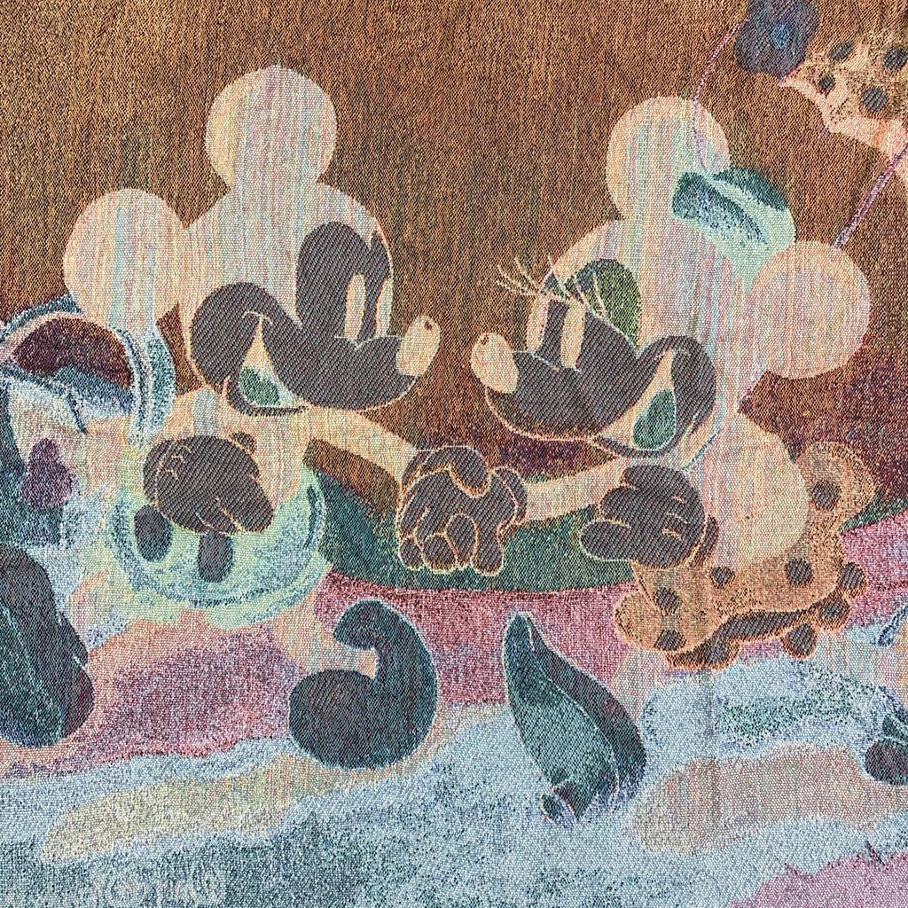 ディズニー ミッキー ミニー ラグ ブランケット used ヴィンテージ