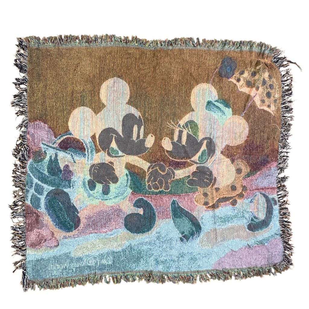 USA製 Disney、ミッキー、vintageラグ カーペット タペストリー USA製 Disney、ミッキー、vintageラグ カーペット タペストリー