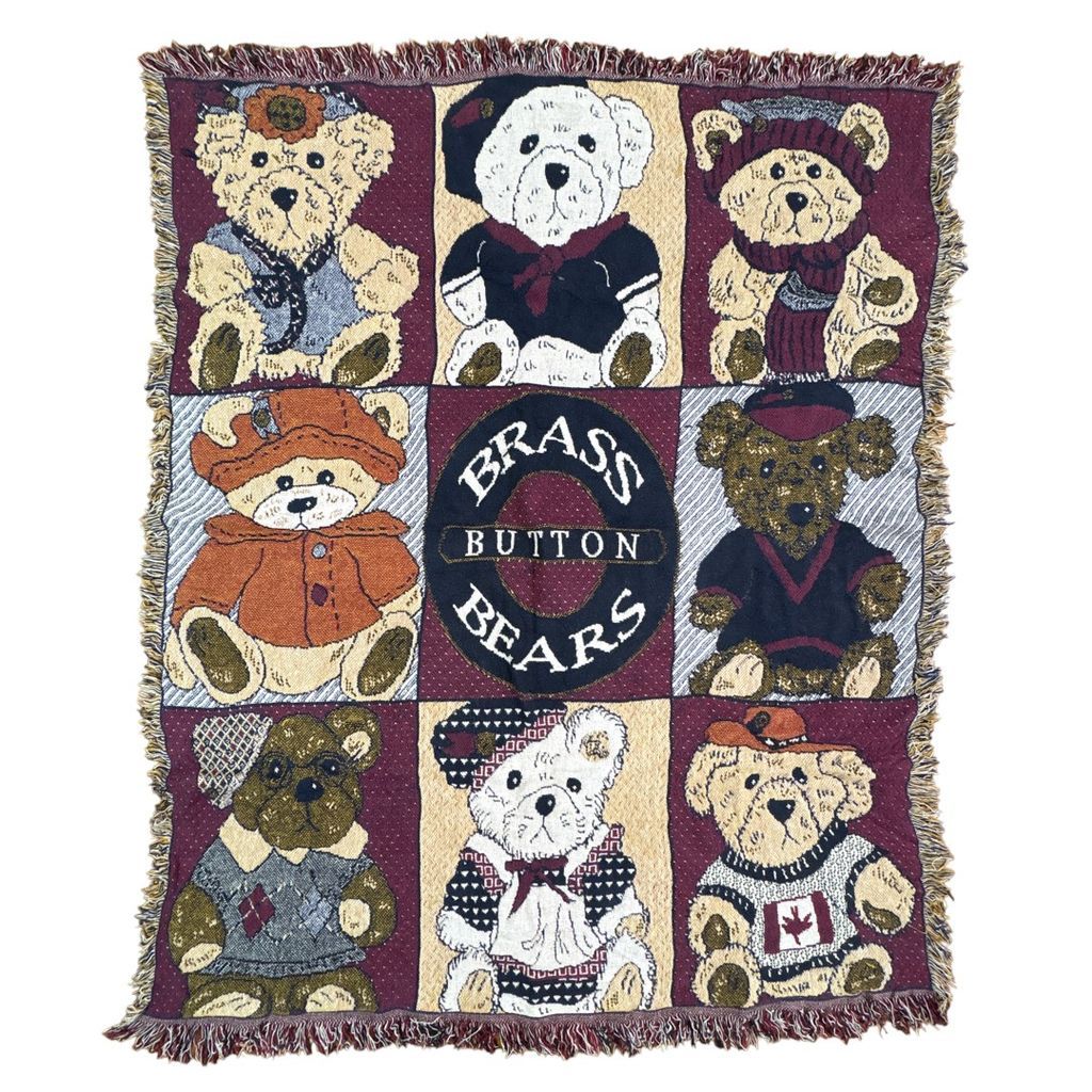 vintageラグ ブランケット マルチカバー タペストリー アニマル 動物